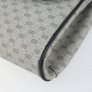 GUCCI Micro GG Supreme Shoulder Bag PVC Navy Gold 004 14 1923 Auth 156431-10