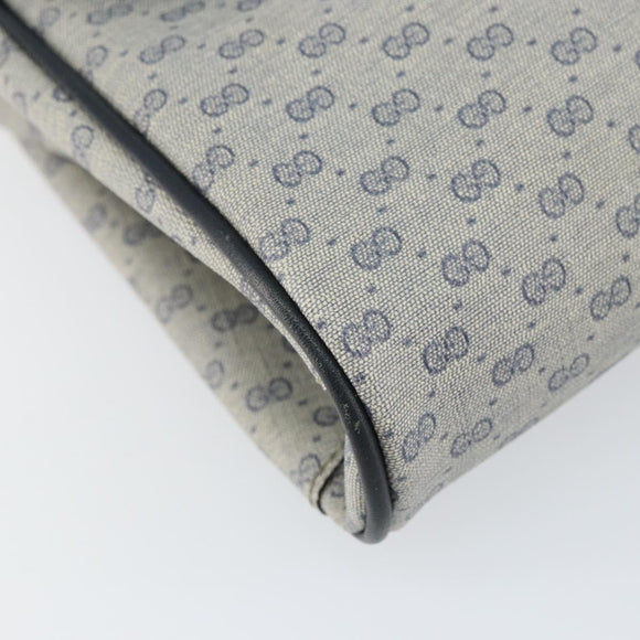 GUCCI Micro GG Supreme Shoulder Bag PVC Navy Gold 004 14 1923 Auth 156431