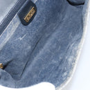 GUCCI Micro GG Supreme Shoulder Bag PVC Navy Gold 004 14 1923 Auth 156431-18