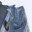 GUCCI Micro GG Supreme Shoulder Bag PVC Navy Gold 004 14 1923 Auth 156431-19