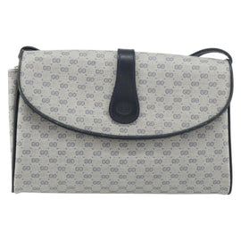 GUCCI Micro GG Supreme Shoulder Bag PVC Navy Gold 004 14 1923 Auth 156431 - 0