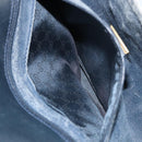 GUCCI Micro GG Supreme Shoulder Bag PVC Navy Gold 004 14 1923 Auth 156431-22