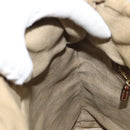 GUCCI Bamboo Shoulder Bag Canvas Beige Gold 141936 Auth 156435-20