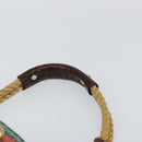 GUCCI Bamboo Shoulder Bag Canvas Beige Gold 141936 Auth 156435-8