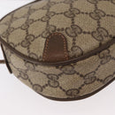 GUCCI GG Supreme Web Sherry Line Tas PVC Beige Goud 89 02 066 Auth 156436-15