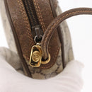 GUCCI GG Supreme Web Sherry Line Tas PVC Beige Goud 89 02 066 Auth 156436-10