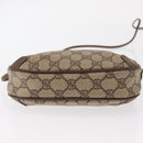 GUCCI GG Supreme Web Sherry Line Tas PVC Beige Goud 89 02 066 Auth 156436-5