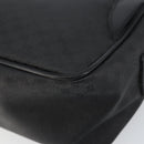 GUCCI Micro GG Supreme Bag PVC Leather Black Gold 001 58 0443 Auth 156437-10