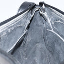 GUCCI Micro GG Supreme Bag PVC Leather Black Gold 001 58 0443 Auth 156437-18