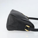 GUCCI Micro GG Supreme Bag PVC Leather Black Gold 001 58 0443 Auth 156437-4