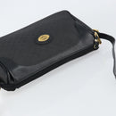 GUCCI Micro GG Supreme Bag PVC Leather Black Gold 001 58 0443 Auth 156437-6