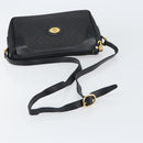 GUCCI Micro GG Supreme Bag PVC Leather Black Gold 001 58 0443 Auth 156437-7