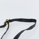 GUCCI Micro GG Supreme Bag PVC Leather Black Gold 001 58 0443 Auth 156437-8