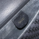 GUCCI Shoulder Bag Canvas Black Gold Auth 156438-18