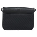 GUCCI Shoulder Bag Canvas Black Gold Auth 156438-2