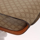 CELINE Macadam Canvas Shoulder Bag PVC Beige Gold Auth 156440-17