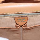 CELINE Macadam Canvas Shoulder Bag PVC Beige Gold Auth 156440-20