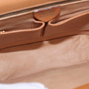 CELINE Macadam Canvas Shoulder Bag PVC Beige Gold Auth 156440-10