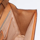 CELINE Macadam Canvas Shoulder Bag PVC Beige Gold Auth 156440-21