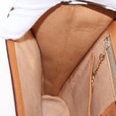 CELINE Macadam Canvas Shoulder Bag PVC Beige Gold Auth 156440-22