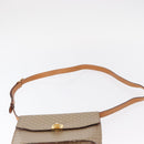 CELINE Macadam Canvas Shoulder Bag PVC Beige Gold Auth 156440-8