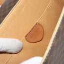 CELINE Macadam Canvas Medallion Hand Bag PVC Leather Brown Gold Auth 156441-16