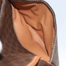 CELINE Macadam Canvas Shoulder Bag PVC Leather Brown Gold Auth 156444-22