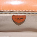 CELINE Macadam Canvas Hand Bag PVC Leather Brown Gold Auth 156445-19