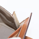 CELINE Macadam Canvas Hand Bag PVC Leather Brown Gold Auth 156445-11