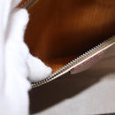 CELINE Macadam Canvas Hand Bag PVC Leather Brown Gold Auth 156445-23