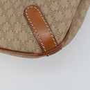 CELINE Macadam Canvas Tote Bag PVC Beige Gold Auth 156447-14
