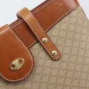 CELINE Macadam Canvas Tote Bag PVC Beige Gold Auth 156447-10