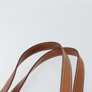 CELINE Macadam Canvas Tote Bag PVC Beige Gold Auth 156447-8