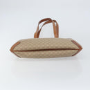 CELINE Macadam Canvas Tote Bag PVC Beige Gold Auth 156447-5