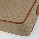 CELINE Macadam Canvas Shoulder Bag PVC Beige Gold Auth 156448-12