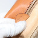 CELINE Macadam Canvas Shoulder Bag PVC Beige Gold Auth 156448-24