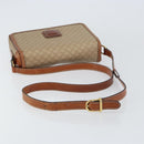 CELINE Macadam Canvas Shoulder Bag PVC Beige Gold Auth 156448-7