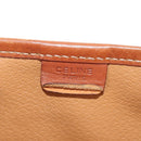 CELINE Macadam Canvas Backpack PVC Leather Brown Gold Auth 156449-27