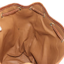 CELINE Macadam Canvas Backpack PVC Leather Brown Gold Auth 156449-29