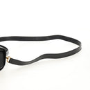 CELINE Macadam Canvas Hand Bag PVC Leather 2way Black Gold Auth 156450V-11