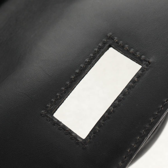 CELINE Macadam Canvas Hand Bag PVC Leather 2way Black Gold Auth 156450V