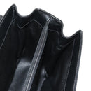 CELINE Macadam Canvas Hand Bag PVC Leather 2way Black Gold Auth 156450V-29