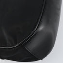 PRADA Shoulder Bag Nylon Black Gold Auth 156452-13