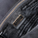 PRADA Shoulder Bag Nylon Black Gold Auth 156452-17