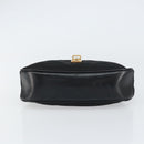 PRADA Shoulder Bag Nylon Black Gold Auth 156452-9