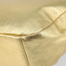 PRADA Shoulder Bag Leather Gold Auth 156454V-15