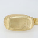 PRADA Shoulder Bag Leather Gold Auth 156454V-5