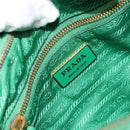 PRADA Shoulder Bag Nylon Green Gold Auth 156456V-20