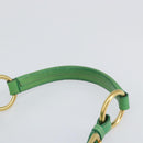 PRADA Shoulder Bag Nylon Green Gold Auth 156456V-8