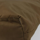 PRADA Tote Bag Nylon Brown Gold Auth 156457-16